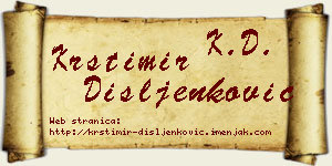 Krstimir Dišljenković vizit kartica
